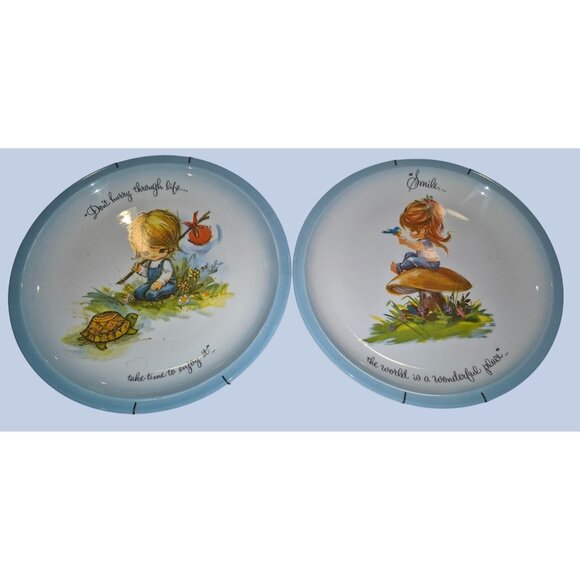 Set Of 2 American Greetings "Gigi" 10" Porcelain Collector Plates W/ Hangers - Picture 1 of 6